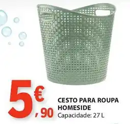 E.Leclerc Cesto para roupa homeside promoção