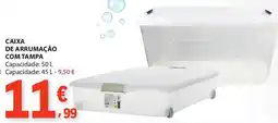E.Leclerc Caixa de arrumação com tampa promoção