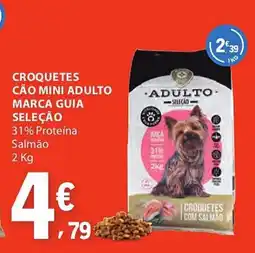 E.Leclerc Croquetes cão mini adulto marca guia seleção promoção