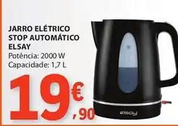 E.Leclerc Jarro elétrico stop automático elsay promoção
