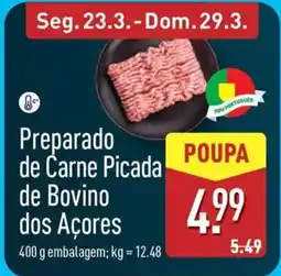 ALDI Preparado de Carne Picada de Bovino dos Açores promoção