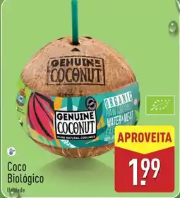 ALDI Coco Biológico promoção
