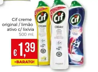 Bolama CIF Creme Original/Limão/Ativo c/Lixívia 500ml promoção