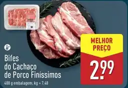 ALDI Bifes do Cachaço de Porco Finíssimos promoção