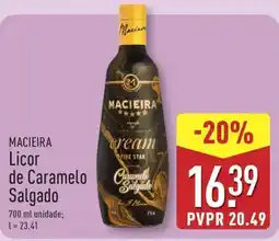 ALDI MACIEIRA Licor de Caramelo Salgado promoção