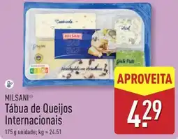 ALDI MILSANI Tábua de Queijos Internacionais promoção
