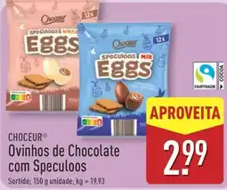 ALDI CHOCEUR Ovinhos de Chocolate com Speculoos promoção