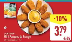 ALDI JACK'S FARM Mini Panados de Frango promoção