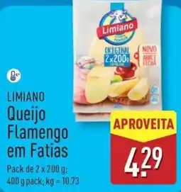 ALDI LIMIANO Queijo Flamengo em Fatias promoção
