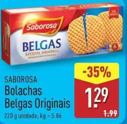 ALDI SABOROSA Bolachas Belgas Originais promoção