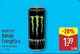ALDI MONSTER Bebida Energética promoção