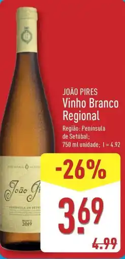 ALDI JOÃO PIRES Vinho Branco Regional promoção