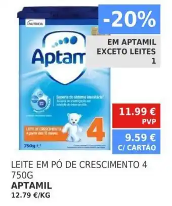 Minipreço Aptamil Leite em Pó de Crescimento 4 750g promoção