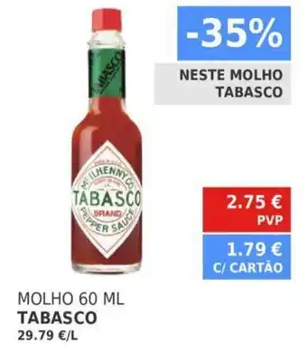 Minipreço Tabasco Molho 60ml promoção