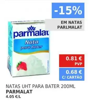 Minipreço Parmalat Natas UHT Para bater 200ml promoção