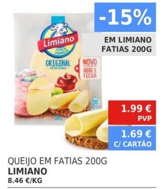 Minipreço Limiano Queijo em Fatias 200g promoção
