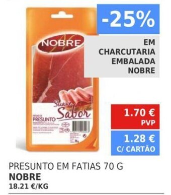 Nobre Presunto em Fatias 70g