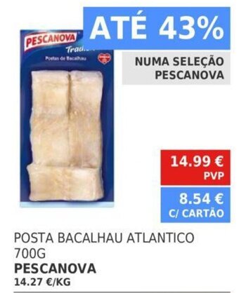 Minipreço Pescanova Posta Bacalhau Atlantico 700g promoção