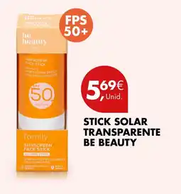 Pingo Doce Stick solar transparente be beauty promoção