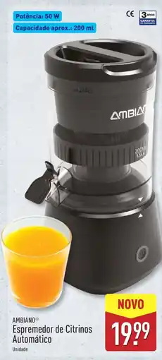 ALDI AMBIANO Espremedor de Citrinos Automático promoção