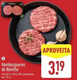 ALDI Hambúrgueres de Novilho promoção
