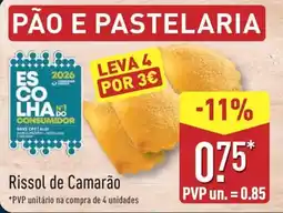 ALDI Rissol de Camarão promoção