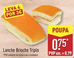 ALDI Lanche Brioche Triplo promoção