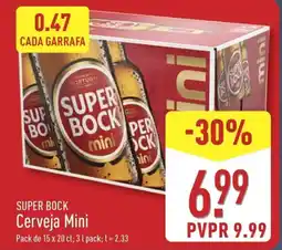 ALDI SUPER BOCK Cerveja Mini promoção