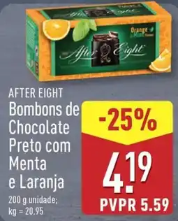 ALDI AFTER EIGHT Bombons de Chocolate Preto com Menta e Laranja promoção