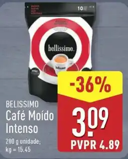 ALDI BELISSIMO Café Moído Intenso promoção