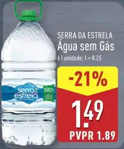 ALDI SERRA DA ESTRELA Agua sem Gás promoção