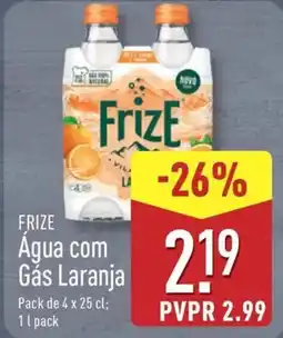ALDI FRIZE Água com Gás Laranja promoção