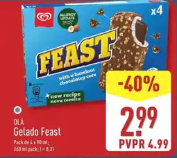 ALDI OLÁ Gelado Feast promoção