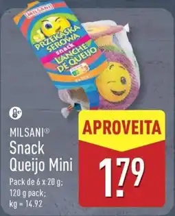 ALDI MILSANI Snack Queijo Mini promoção