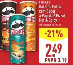 ALDI PRINGLES Batatas Fritas com Sabor a Paprika/ Pizza/ Hot & Spicy promoção