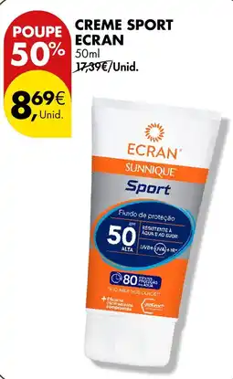Pingo Doce Creme sport ecran promoção