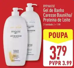 ALDI BYPHASSE Gel de Banho Caresse Baunilha/ Proteína de Leite promoção