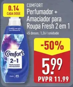 ALDI Comfort Perfumador + Amaciador para Roupa Fresh 2 em 1 promoção