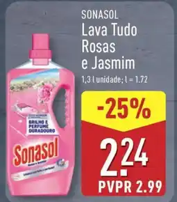 ALDI SONASOL Lava Tudo Rosas e Jasmim promoção