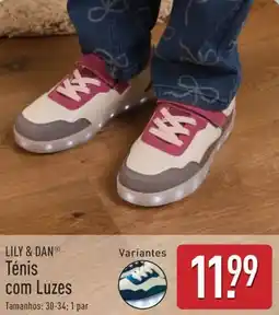 ALDI LILY & DAN Ténis com Luzes promoção