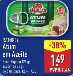 ALDI RAMIREZ Atum em Azeite promoção
