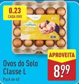 ALDI Ovos do Solo Classe L promoção