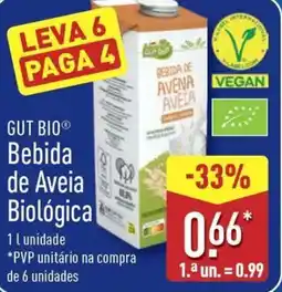 ALDI GUT BIO Bebida de Aveia Biológica promoção