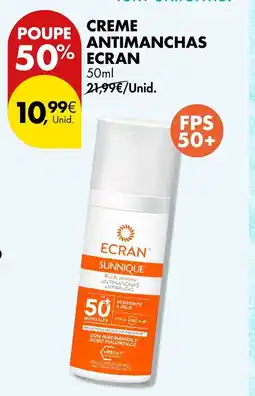 Pingo Doce Creme antimanchas ecran promoção