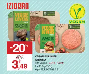 Vegan Burguer Izidoro 2x110g/150g