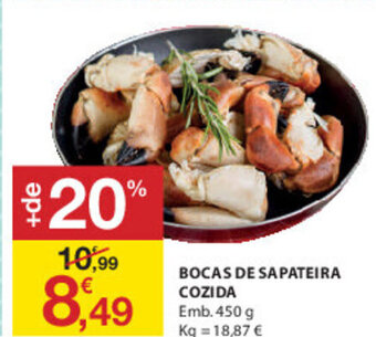 E.Leclerc Bocas de Sapateira Cozida 450g promoção