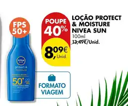 Pingo Doce Loção protect & moisture nivea sun promoção