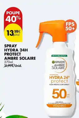 Pingo Doce Spray hydra 24h protect ambre solaire promoção