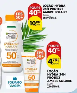 Pingo Doce Loção hydra 24h protect ambre solaire promoção