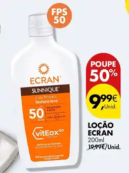 Pingo Doce Loção ecran promoção